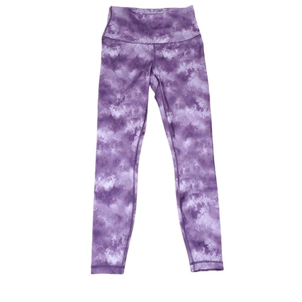 ❤️90 Degree by Reflex New LUX HIGH WAIST Purple Tie Dye LEGGING